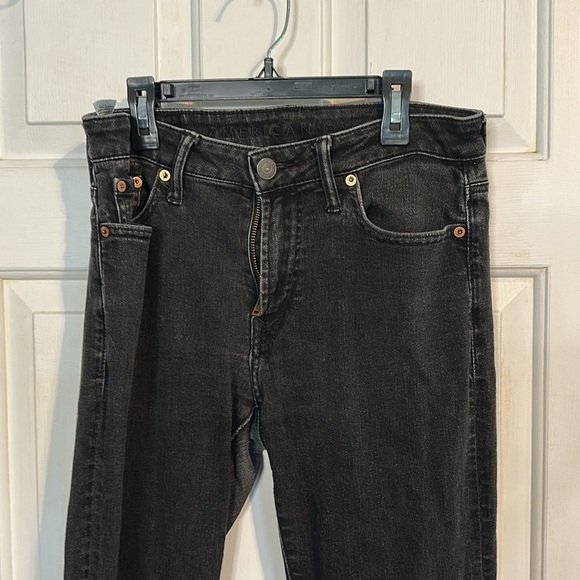 American Eagle Black Athletic Skinny Jeans 30x32 Men’s - Picture 3 of 6